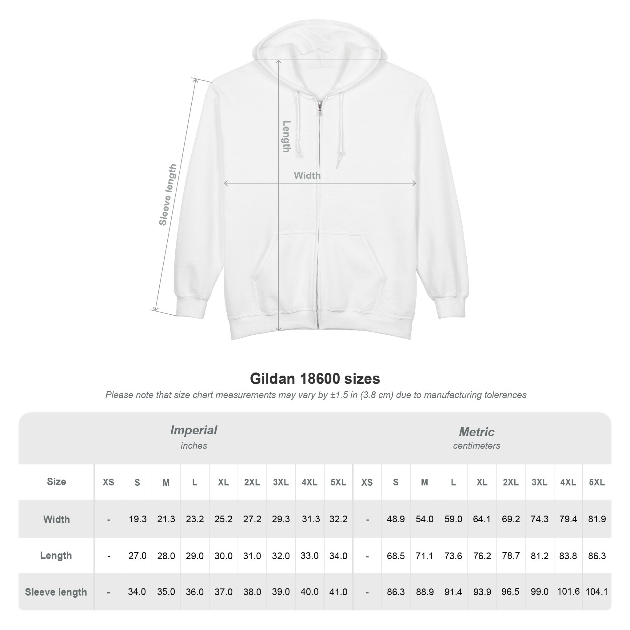 ForgedWithin Unisex Heavy Blend™ Full Zip Hooded Sweatshirt